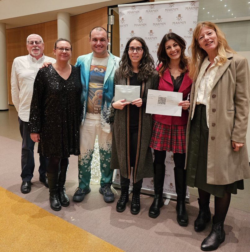 Da sinistra a destra: Michele Bottani, Eleonora Ligabo, Alessandro Veletta, Federica Giudici, Valentina Testoni, Sylvia Wimmer.